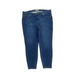 Realm Denim Ankle Skinny Women's size 20W Dark Wash Blue Denim Jeans